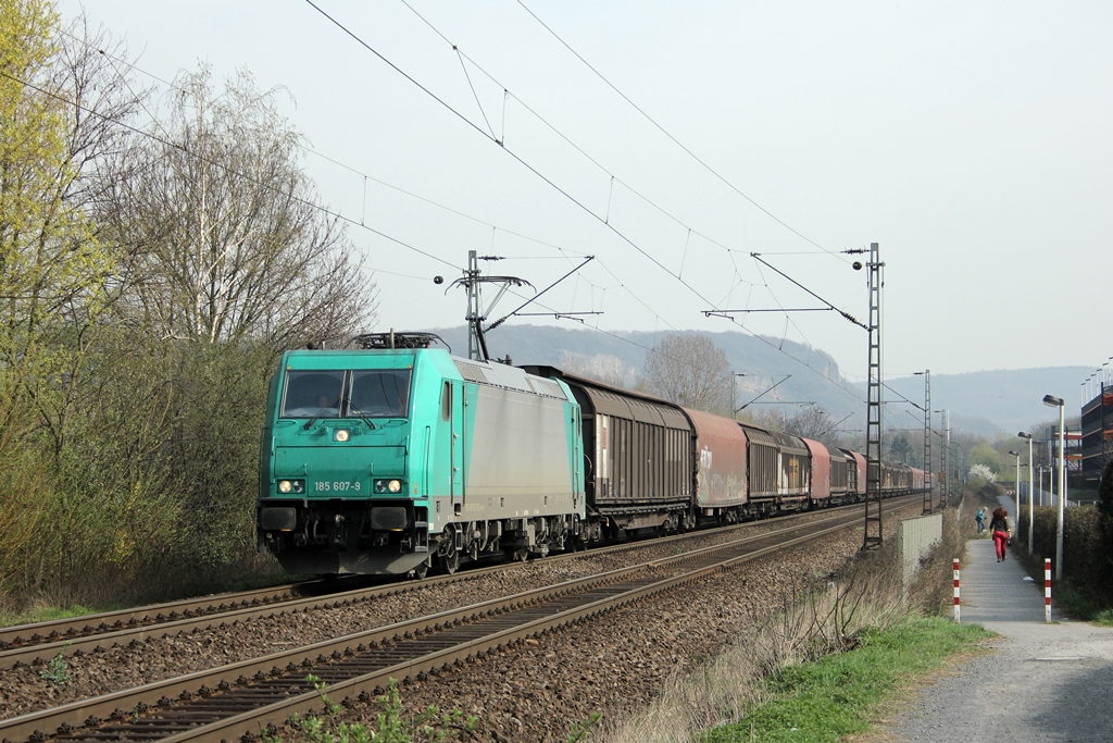 DB 185 607-9 in Limperich am 27.3.2012 