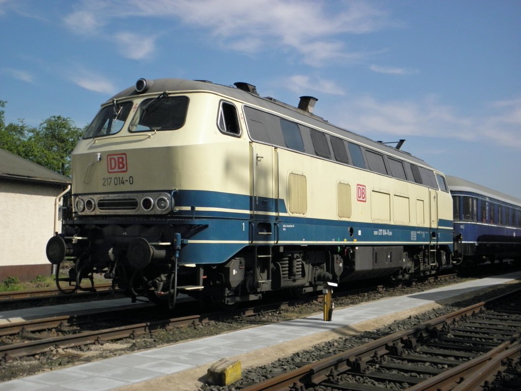 DB 217 014-0 im DB Museum Koblenz am 9.4.2011