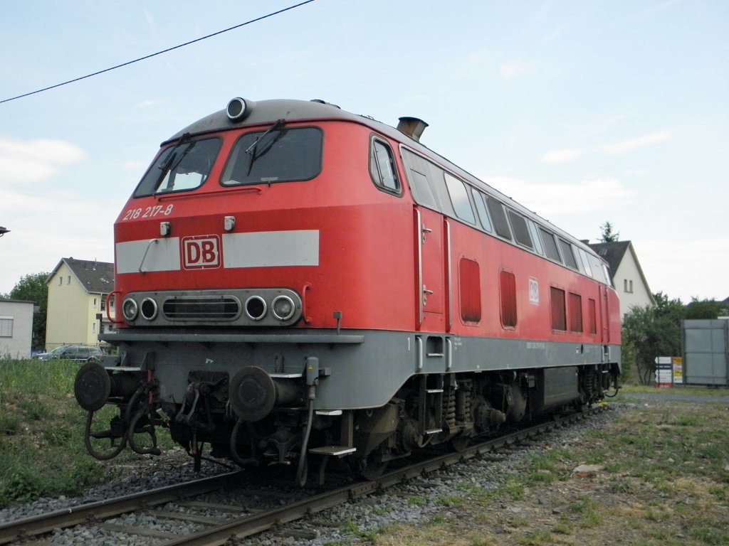 DB 218 217-8 im DB Museum Koblenz am 4.6.2011