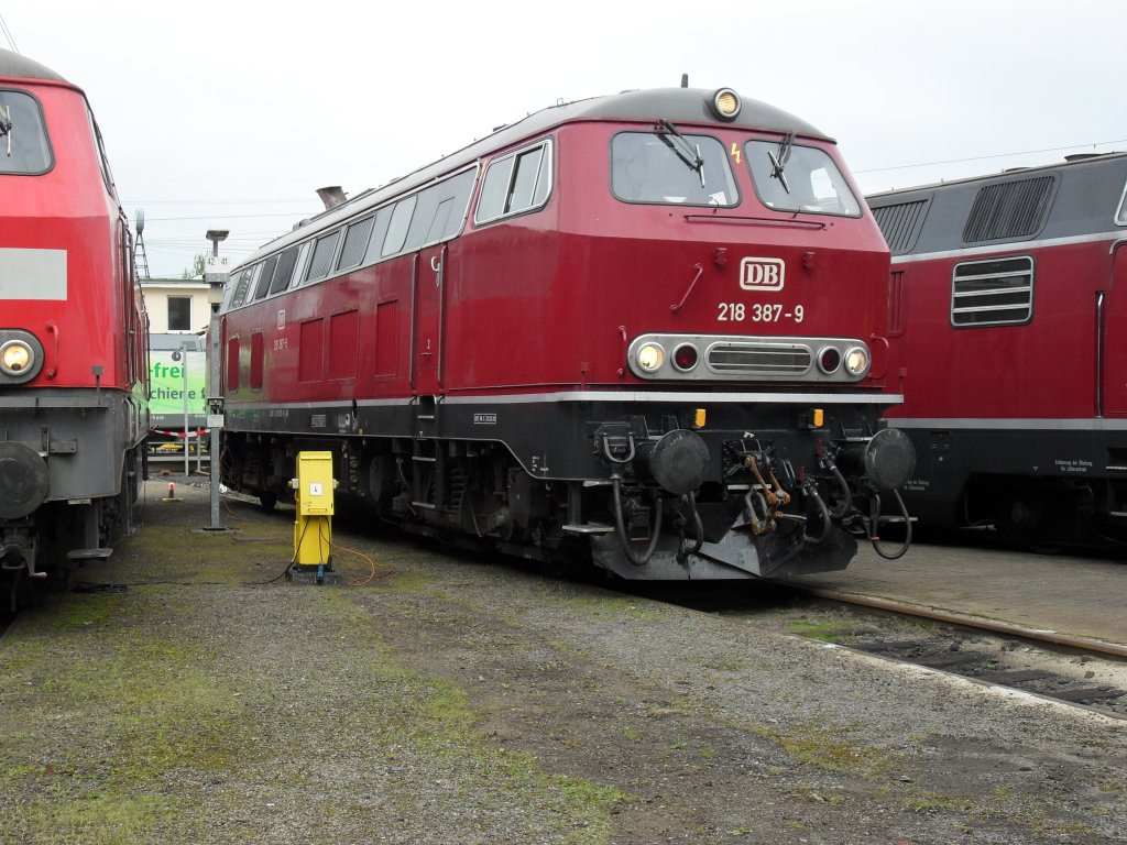 DB 218 387-9 auf dem BW Fest Osnabrck am 19.9.10