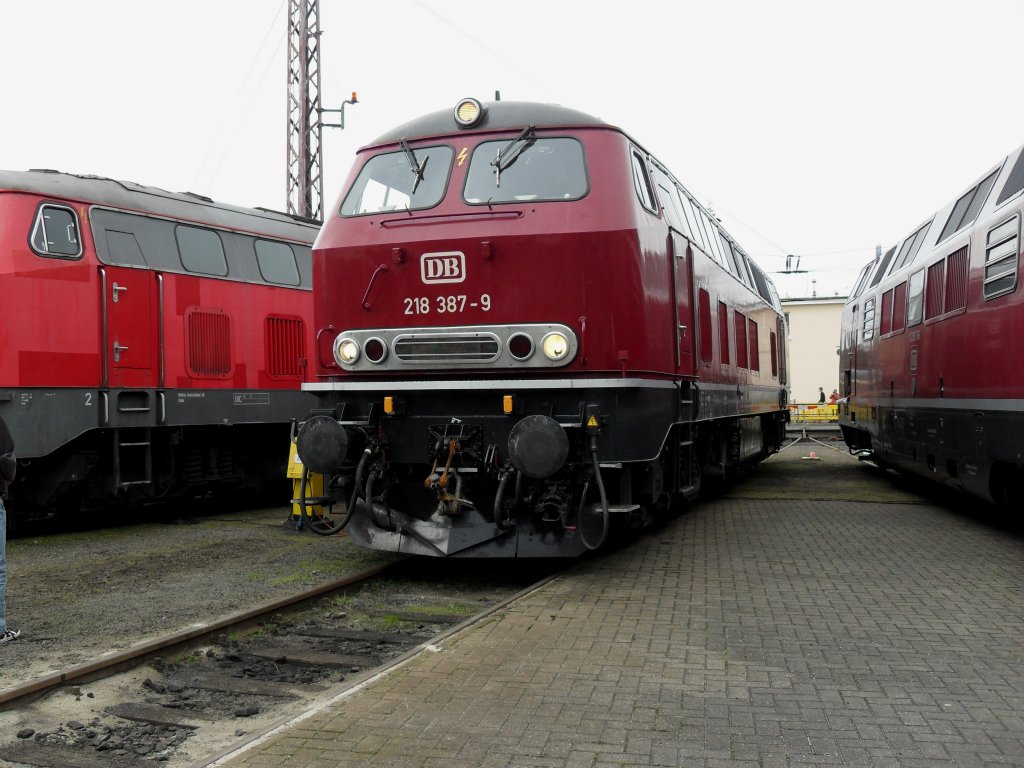DB 218 387-9 auf dem BW Fest in Osnabrck am 19.9.10