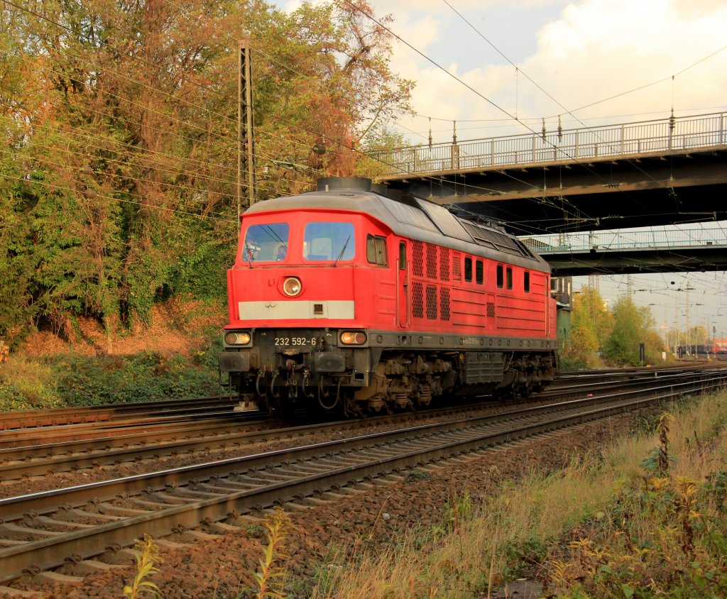 DB 232 592-6 Ludmilla in Oberhausen Osterfeld, November 2012.