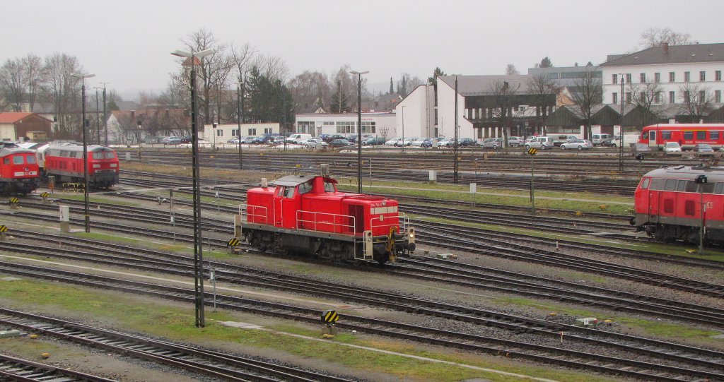 DB 294 710-9 im Bw Mhldorf (Oberbay); 13.01.2011