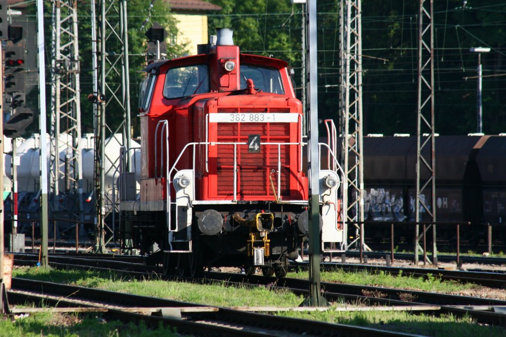 DB 362 883-1 in Augsburg Hbf am 21.06.2008