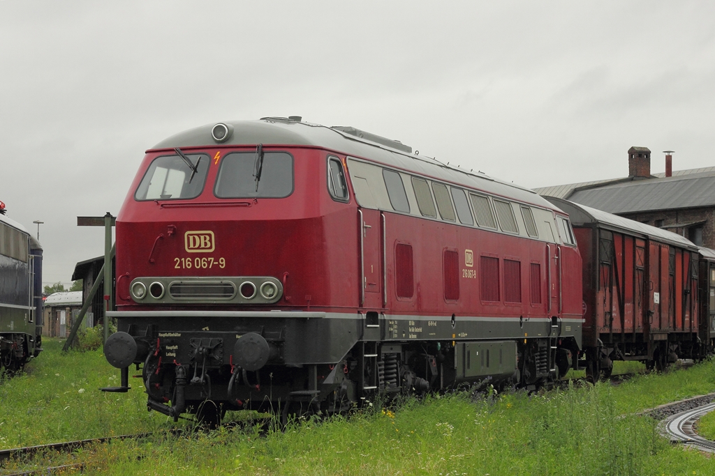 DB Museum 216 067-9 in Koblenz-Ltzel am 13.7.2012 