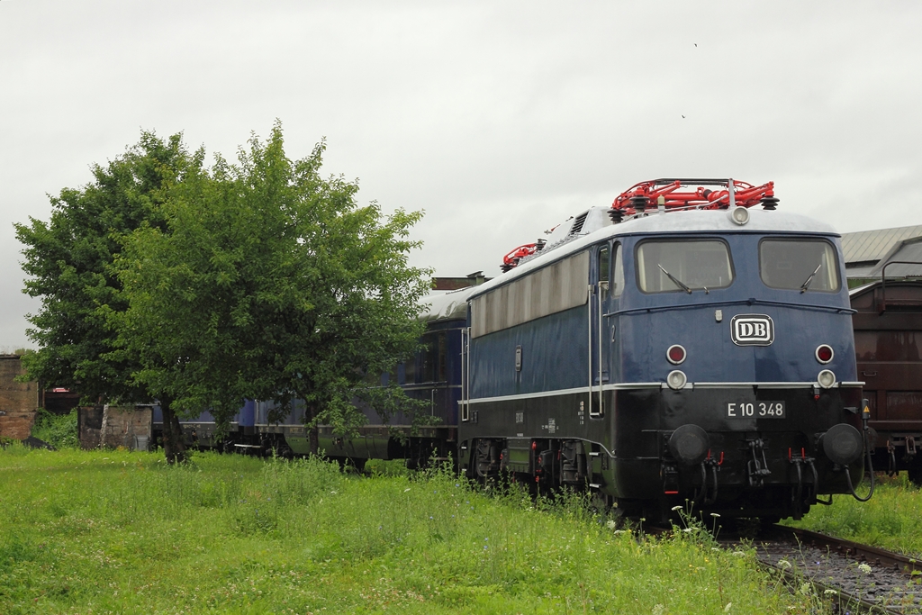 DB Museum E10 348 abgestellt in Koblenz-Ltzel am 13.7.2012 