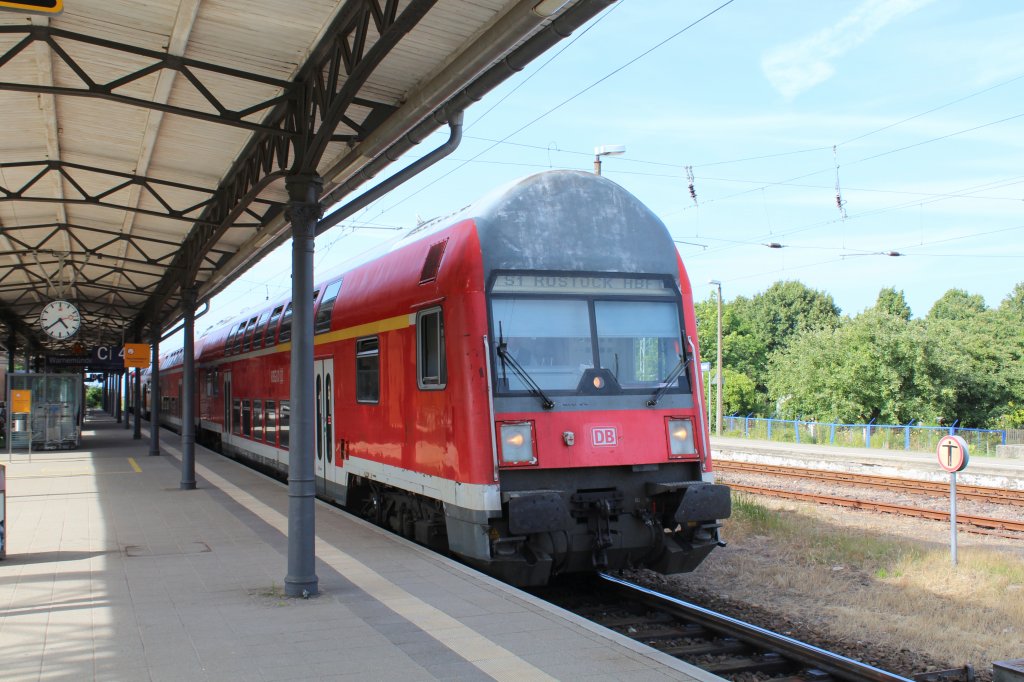 DB Rostocker S-Bahn S1 (DABgbuzf 760) Bahnhof Warnemnde am 16. Juli 2013.