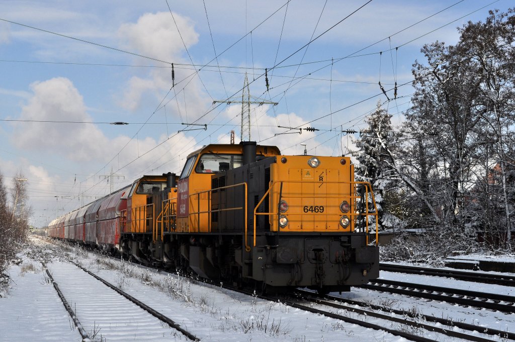 DB Schenker 6469 + 6463 Lintorf 30 Januari 2010