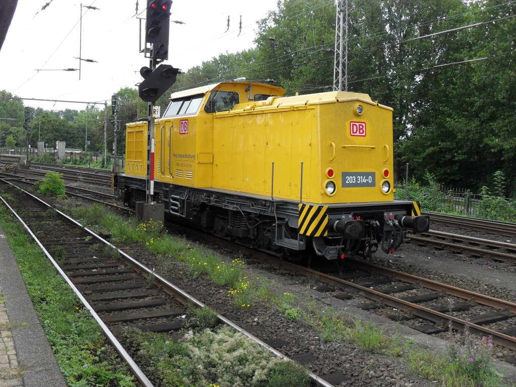 DB Systemtechnik 203 314-0 im Bahnhof Osnabrck am 19.9.10