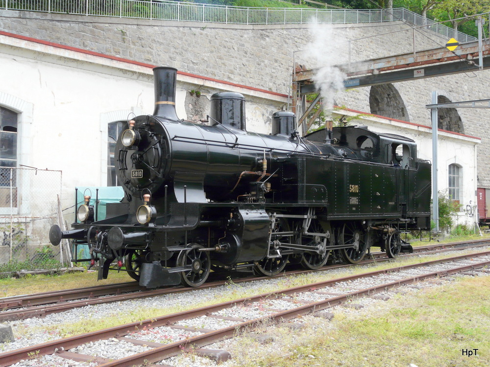 DBB - Dampflok Eb 3/5 8510 in Vevey am 18.05.2013