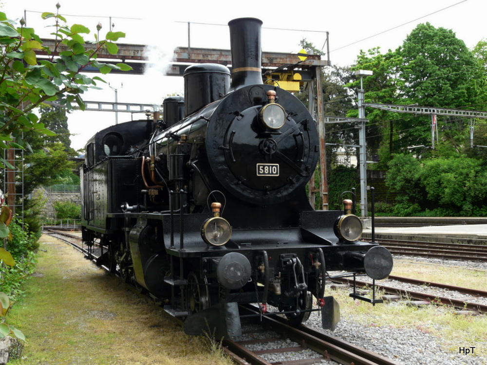 DBB - Dampflok Eb 3/5 8510 in Vevey am 18.05.2013