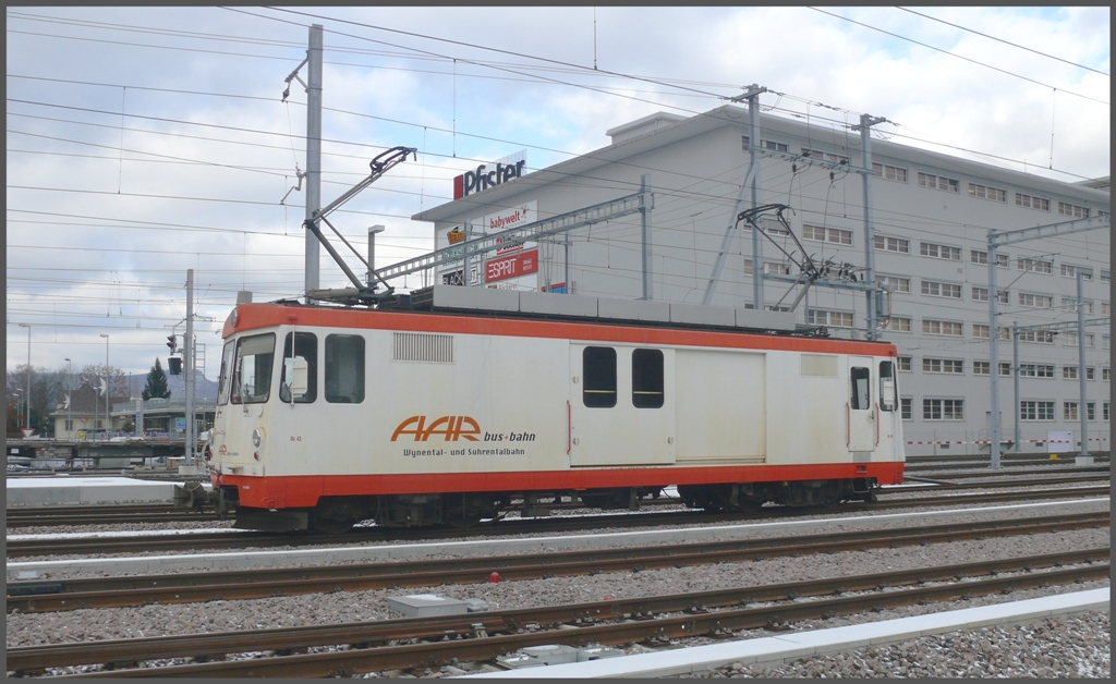 De 4/4 in neuer Bemalung der AAR in Suhr. (13.12.2010)