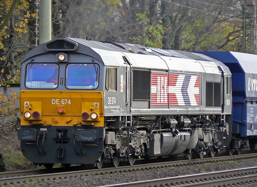 DE674 der HGK in Ratingen Lintorf am 13.11.09 , Gru an alle anwesenden Fotografen !! 