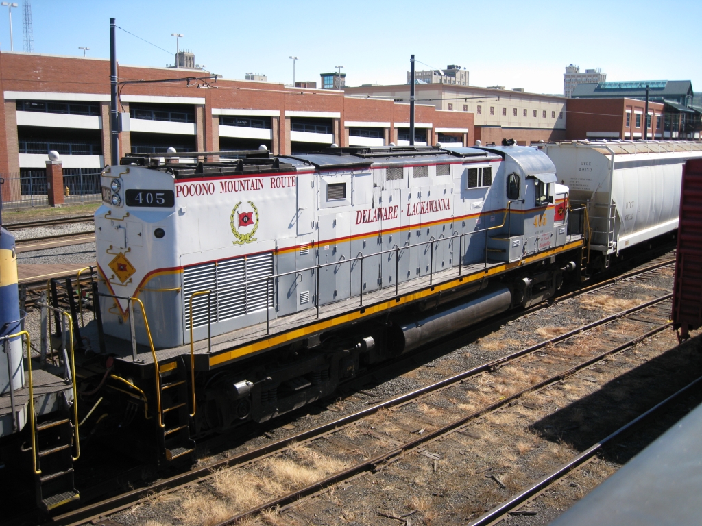Delaware Lackawanna C-420 (American Locomotive Company) 405 steht 20.9.2010 in Scranton Pennsylvania.