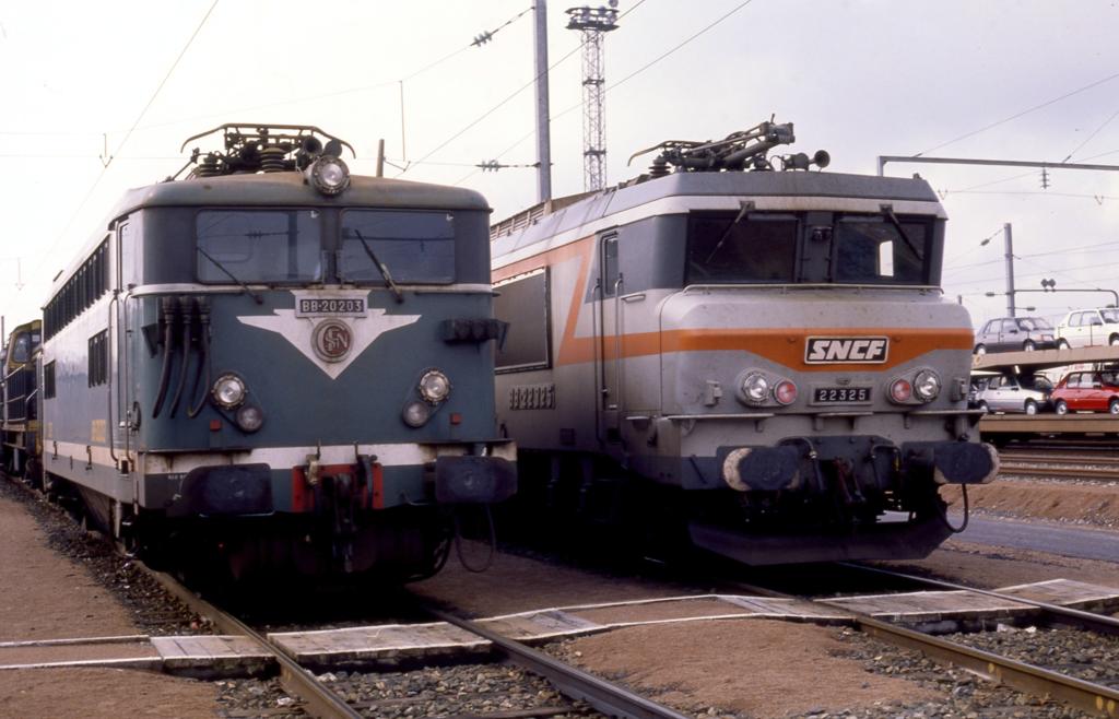 Depot Muhlhouse am 4.3.1989
BB 20203 und BB 22325