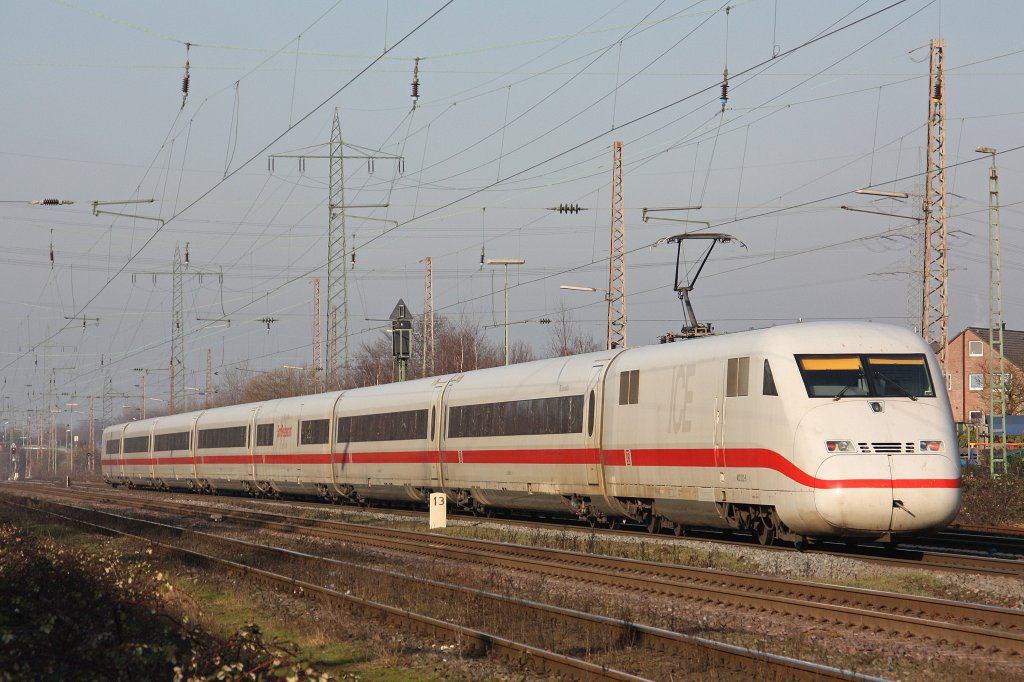Der 402 022 wurde am 29.1.11 �ber Ratingen-Lintorf umgeleitet.