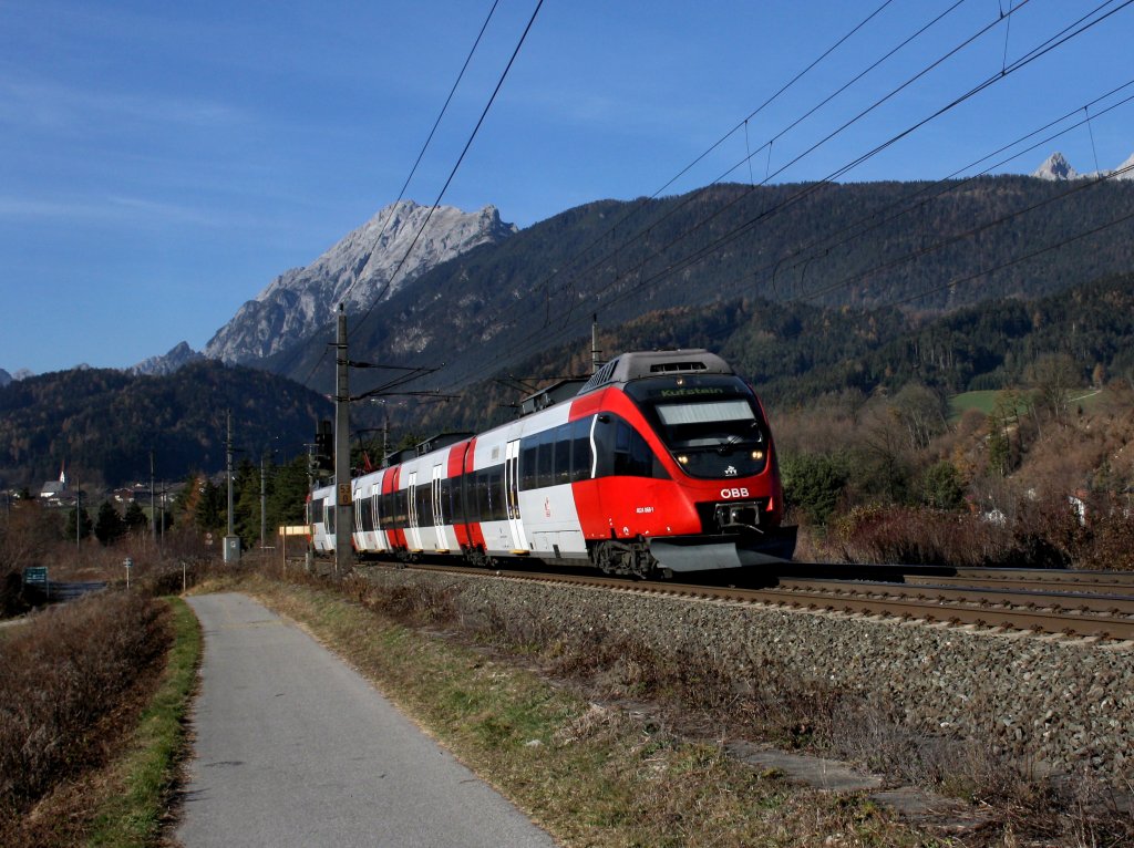 Der 4024 068 als R nach Kufstein am 19.11.2011 unterwegs bei Terfens.