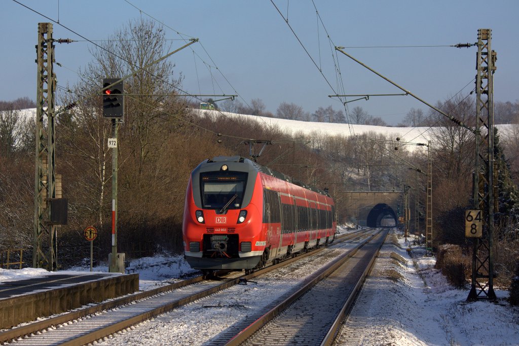 Der 442 302 am 08.12.2012 in Eilendorf.
