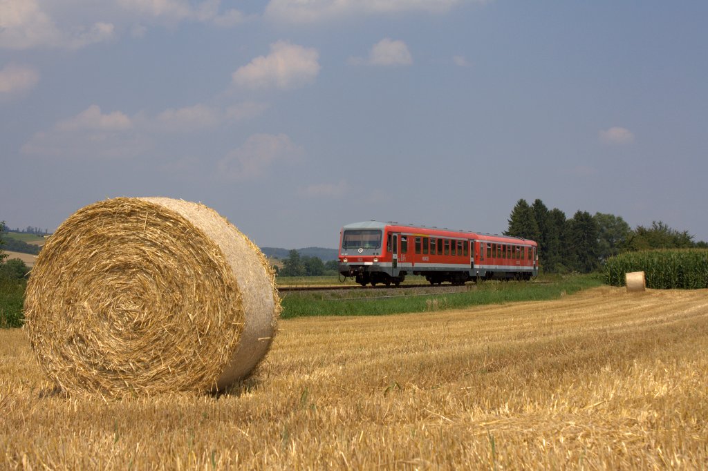 Der 628 201 am 26.07.2012 in Glauburg Glauberg.