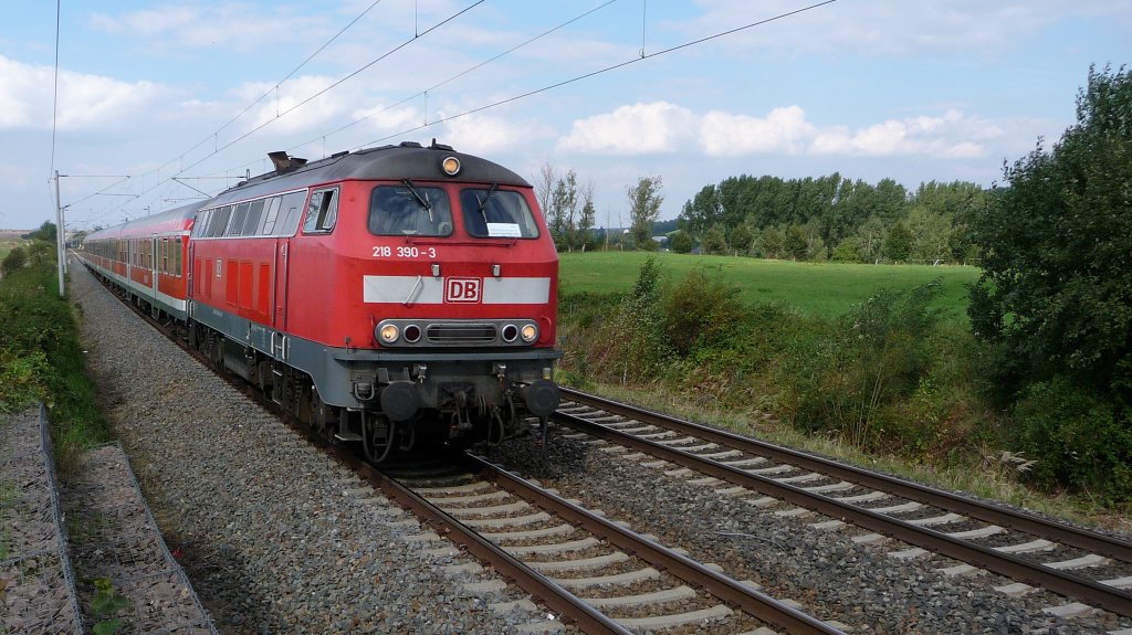 Der Bderexpress zwischen Crimmitschau und Werdau