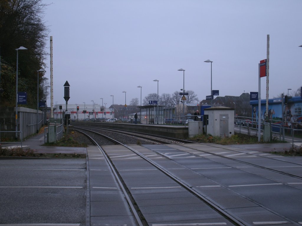 Der Bahnhof von Bad Segeberg am 18.November 2012.