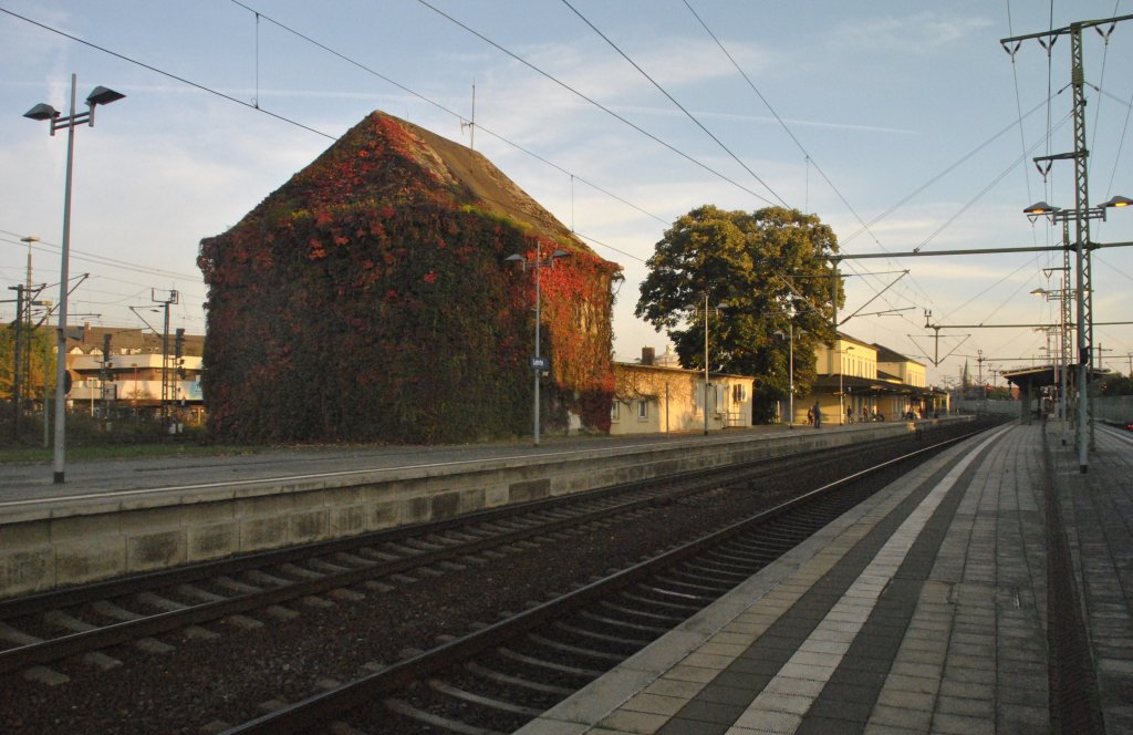 Der Bahnhof in Lehrte, am spten Nachmitag, am 08.10.2010