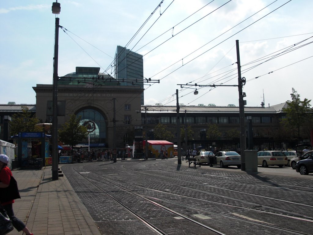 der Bahnhof Mannheim im August 2009