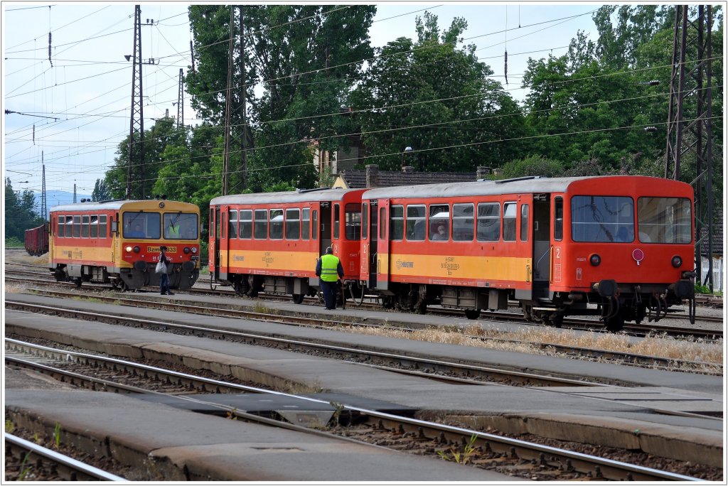 Der Bzmot 333 hat umgesetzt und kuppelt wieder an die beiden Bzx in Vc. (12.05.2013)