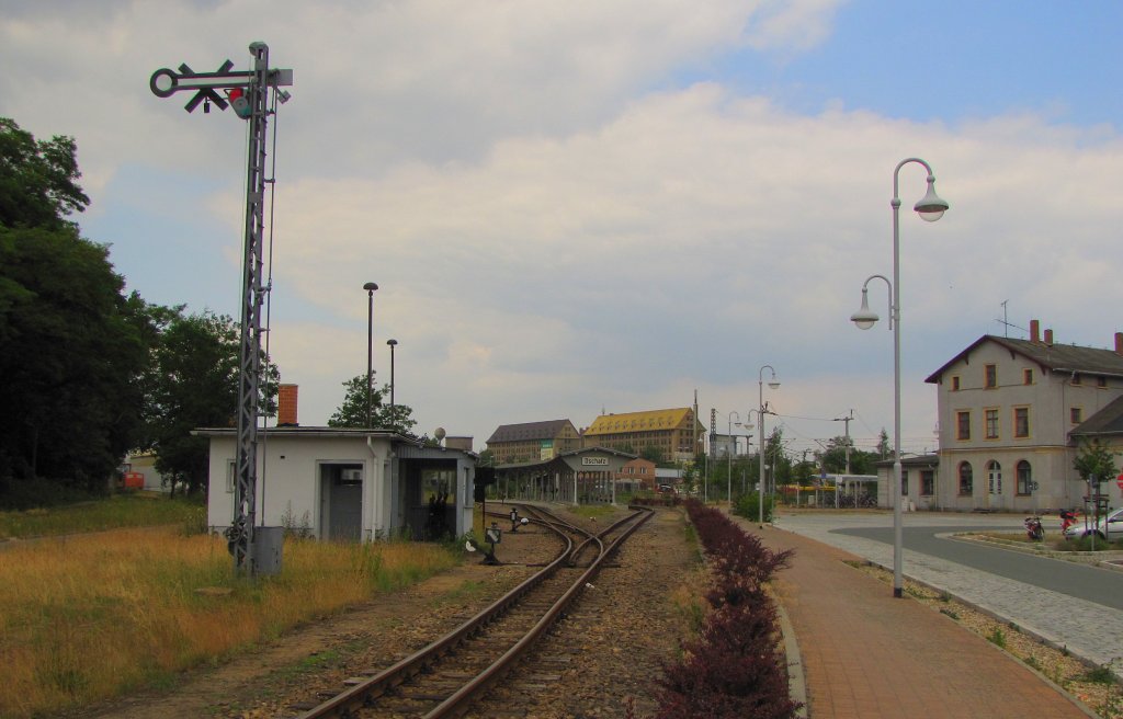 Der Endbahnhof der Dllnitzbahn in Oschatz Hbf; 09.06.2011