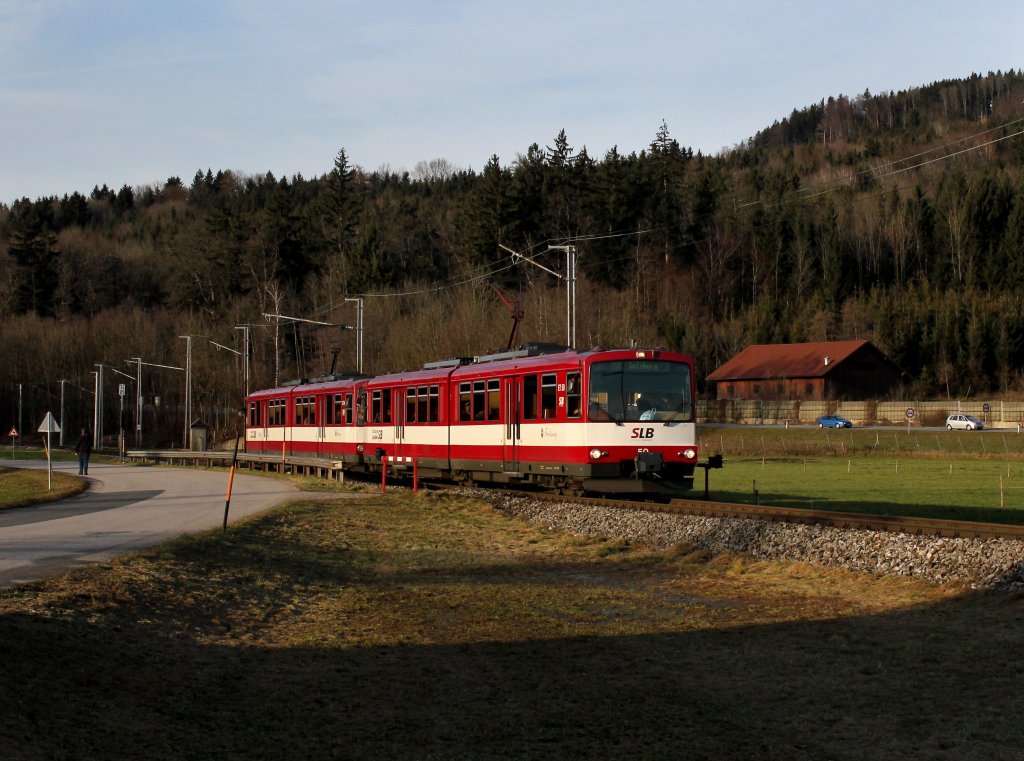 Der ET 50 als S1 nach Salzburg am 24.12.2012 unterwegs bei Acharting.