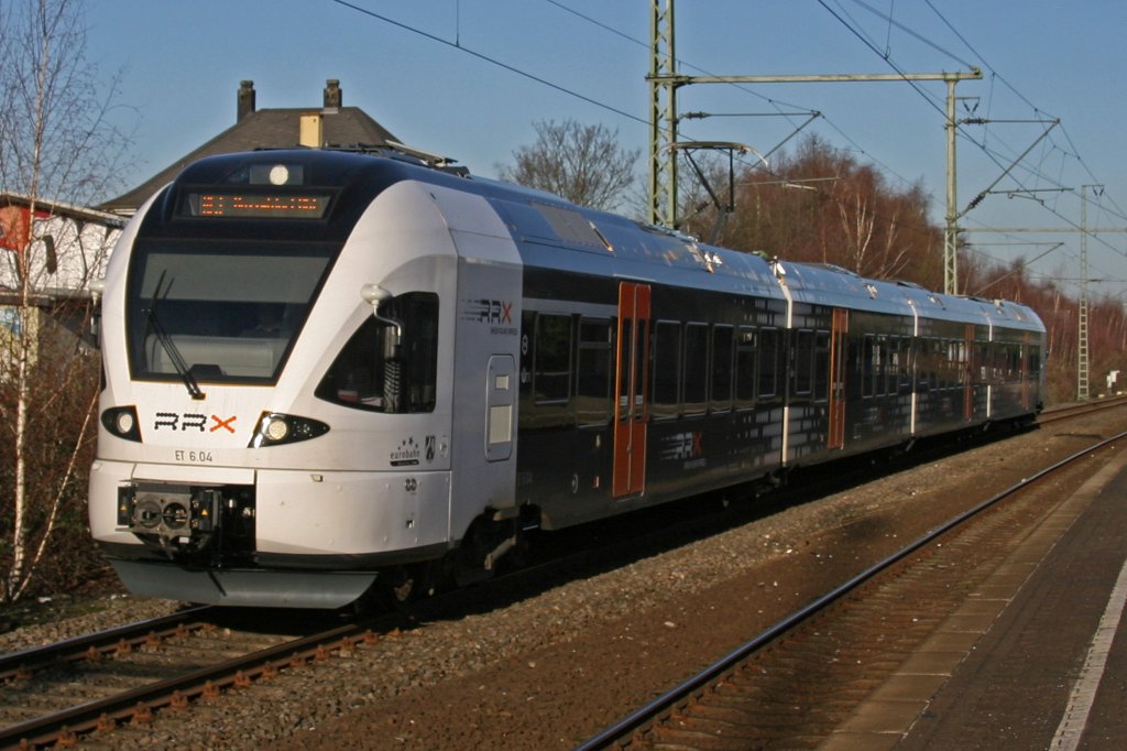 Der ET 6.04 der Eurobahn am 26.12.09 in Duisburg-Groenbaum