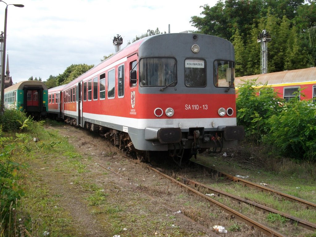 Der frhre DB 624 611 trgt jetzt in Polen die Bezeichnung SA110-13.Am 04.September stand Dieser abgestellt in Szczecin Glowny.