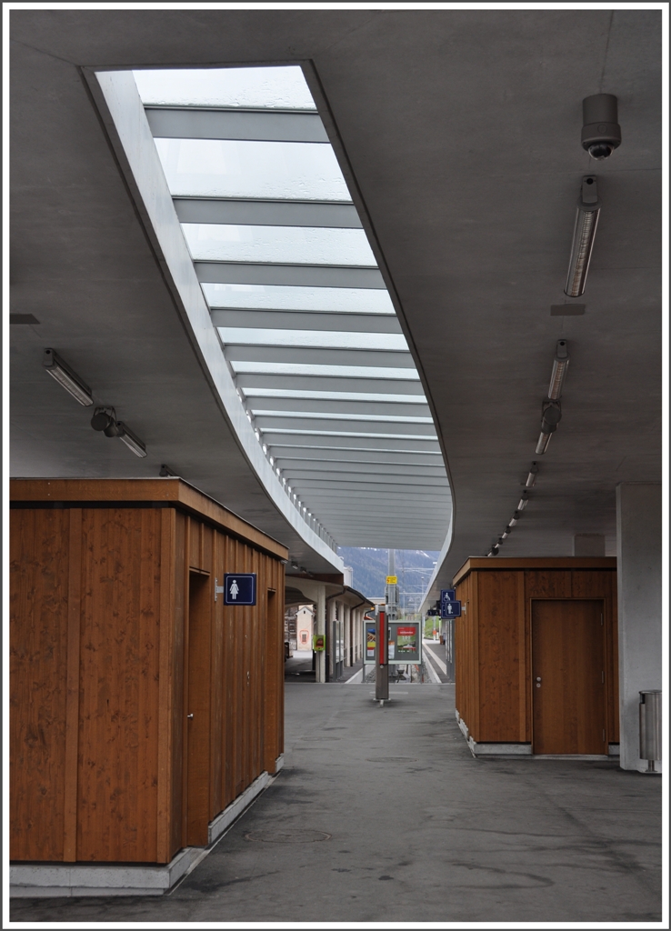 Der grosszgige Umbau des Bahnhofs Scuol-Tarasp ist abgeschlossen. (06.05.2012)