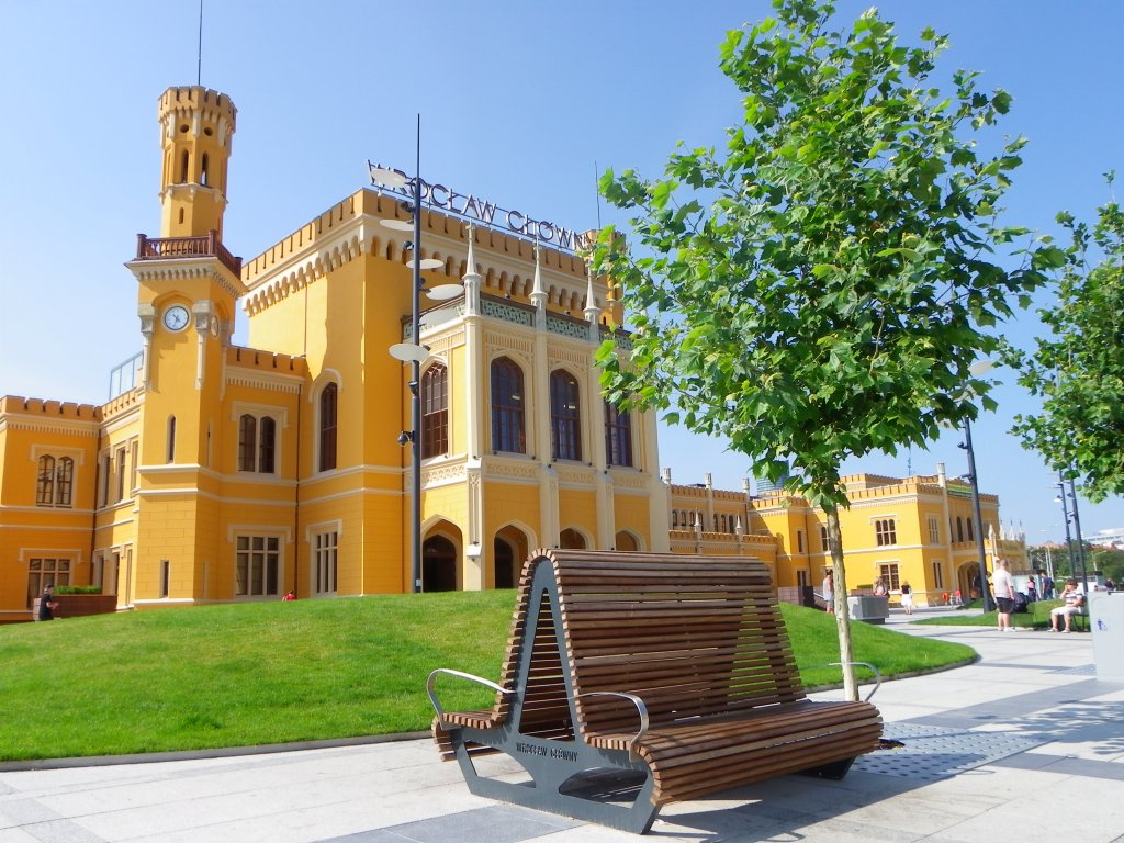 Der Hauptbahnhof von Breslau (Wroclaw) am 23. August 2012