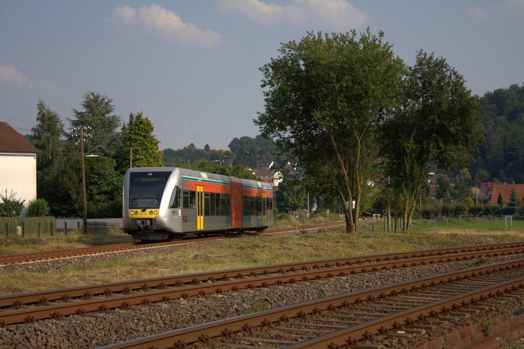 Der HLB 129 am 26.07.2012 in Glauburg Stockheim.