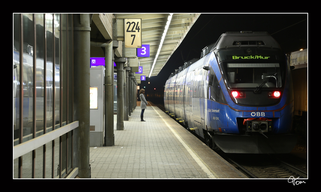 Der letzte REX - Impression vom 4024 120 in Knittelfeld.
23.3.2013