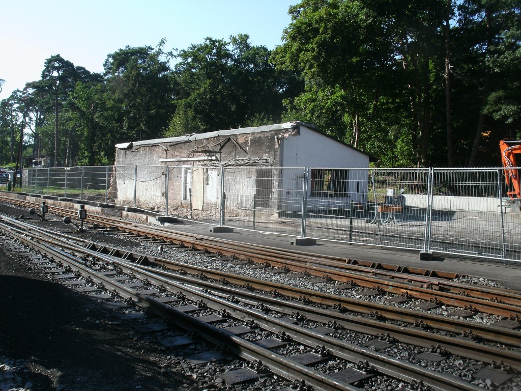 Der Lokschuppen in Ghren am 02.August 2013.