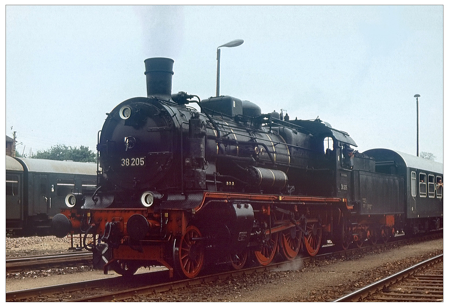 Der schs Rollwagen bei einer Sonderfahrt Ende der 70er Jahre