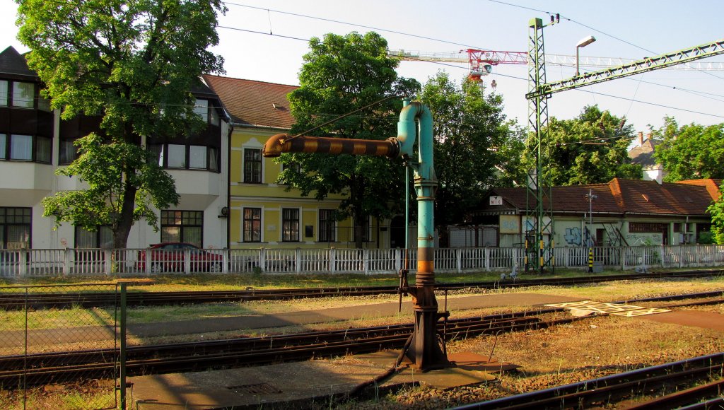 Der Wasserkran im Bf Sifok; 31.05.2011