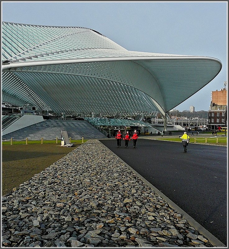 Der Weg fhrt zum Bahnhof Lige Guillemins. 16.01.10 (Jeanny)