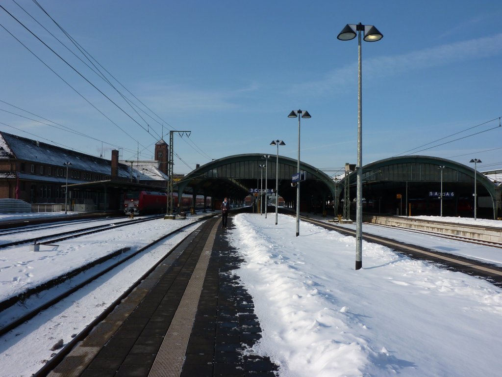 Der winterliche Oldenburger Hbf am 11.2.2010