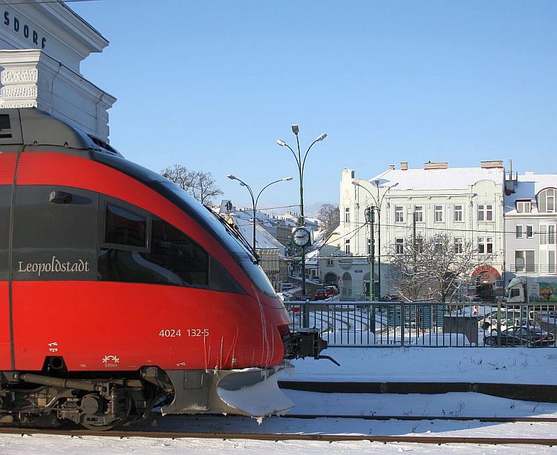Detailaufnahme des 4024 132-5 in Wien Nudorf; 24.01.2011