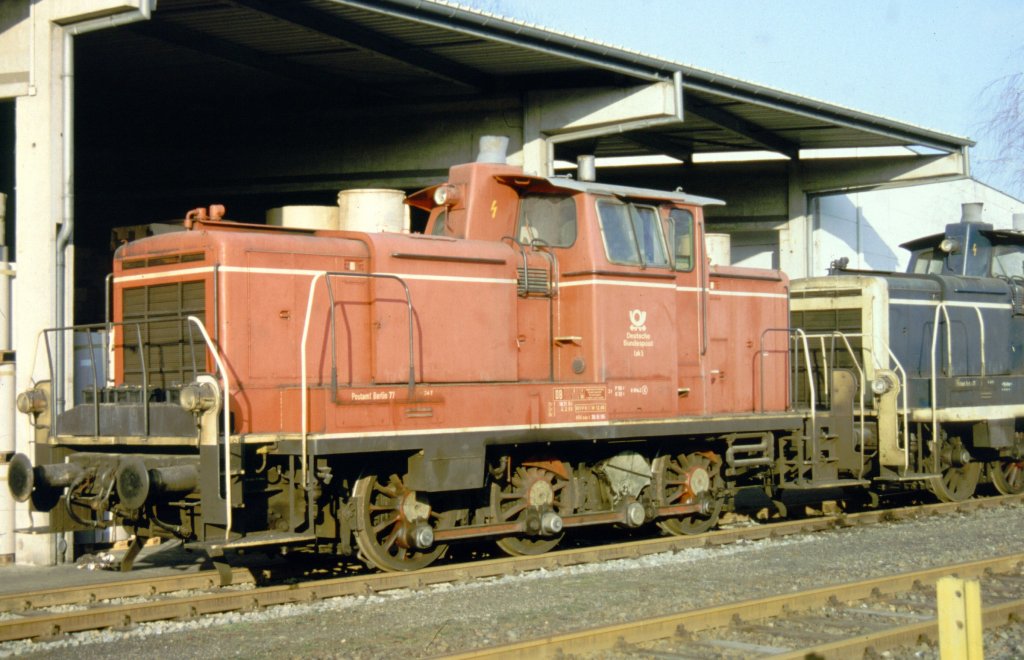 Deutsche Bundespost Lok 5 Berlin Postbahnhof (Neuklln) Febr. 1996
