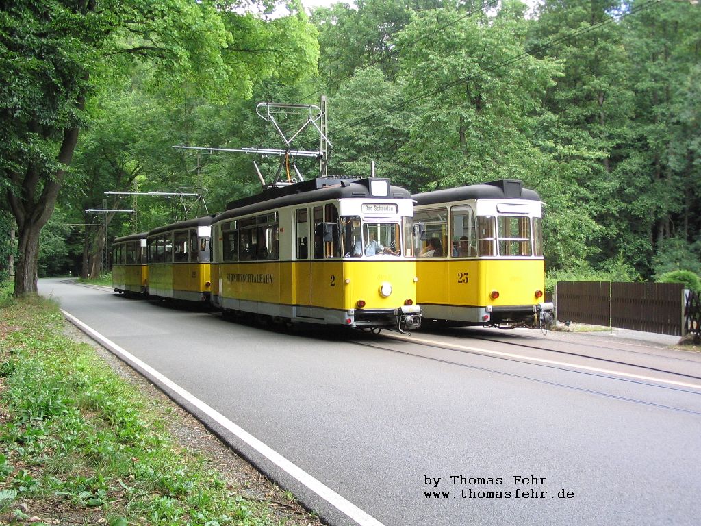 Deutschland / Stra�enbahn / Bad Schandau - Kirnitzschtalstrasse 15.07.2006