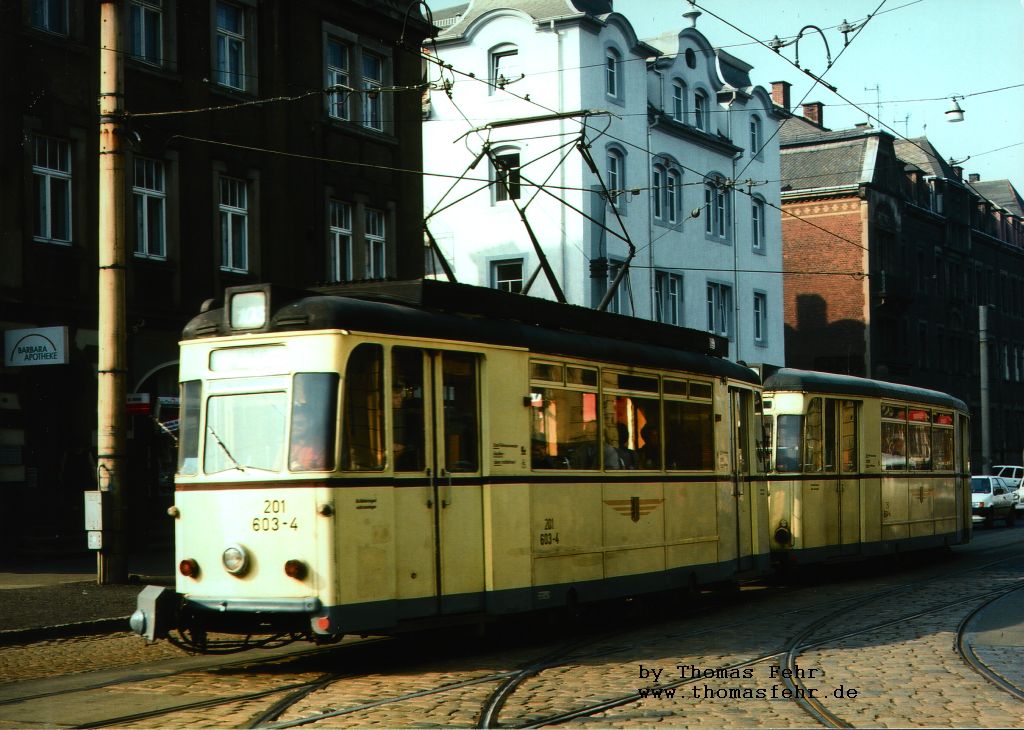 Deutschland - Dresden - Trachenberger Platz stadtwrts 1991