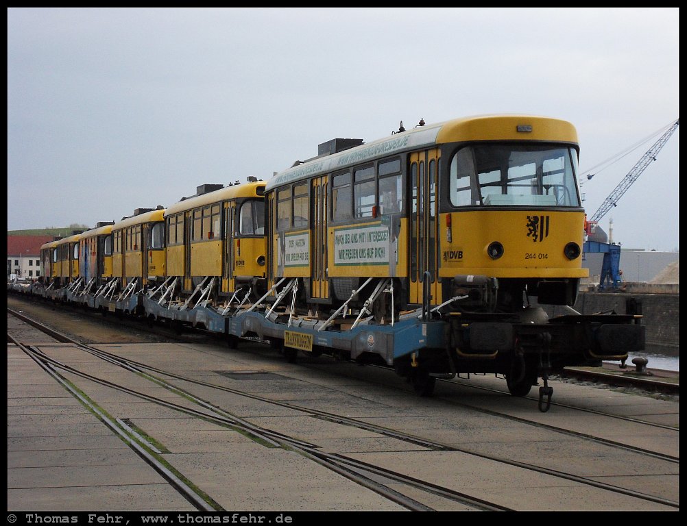 Deutschland Dresden, weitere Tatras bereit zum Abtransport nach