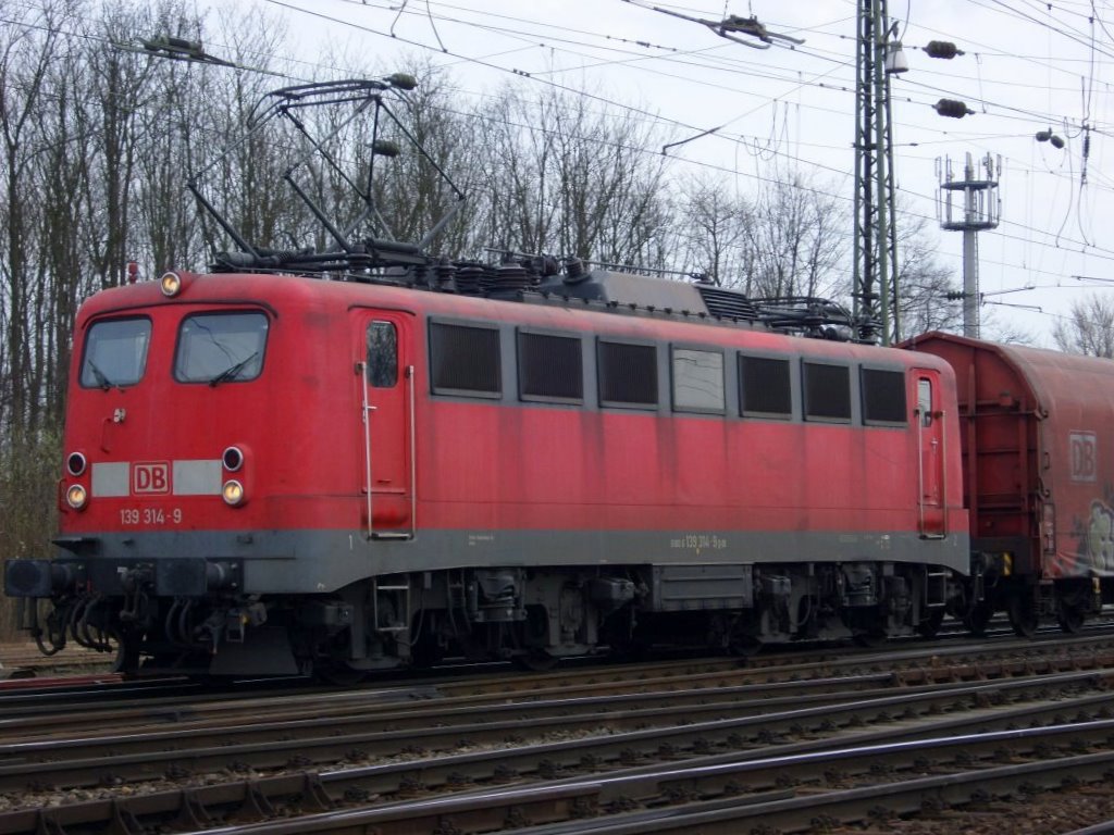 Die 139 314-9 am 30.03.2010 in Kln Gremberg.