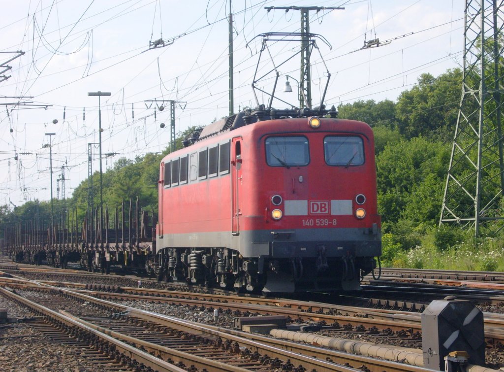 Die 140 539-8 fuhr am 16.07.2009 in Gnf Gremberg ein.