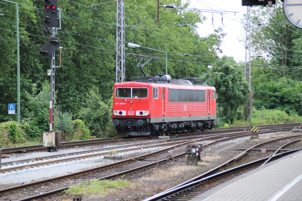 Die 155 099-5 am 30.07.2012 im HBF Osnabrck