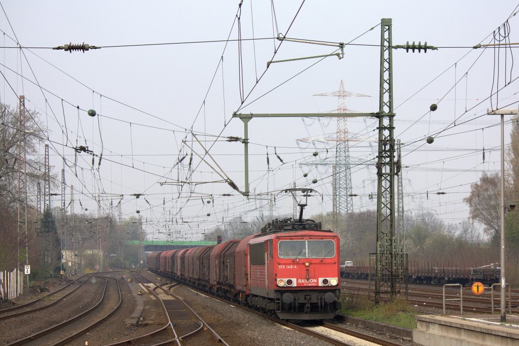 Die 155 146 am 14.04.2012 in Dortmund Mengede.